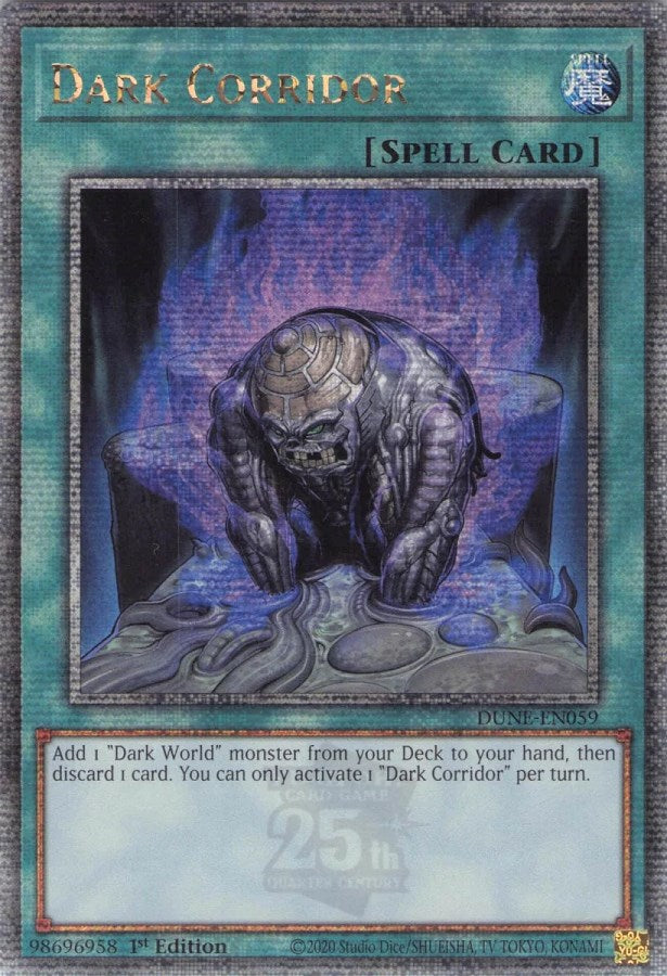 Dark Corridor [DUNE-EN059] Quarter Century Secret Rare | The CG Realm