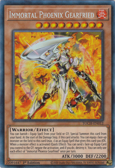 Immortal Phoenix Gearfried [TOCH-EN012] Collector's Rare | The CG Realm