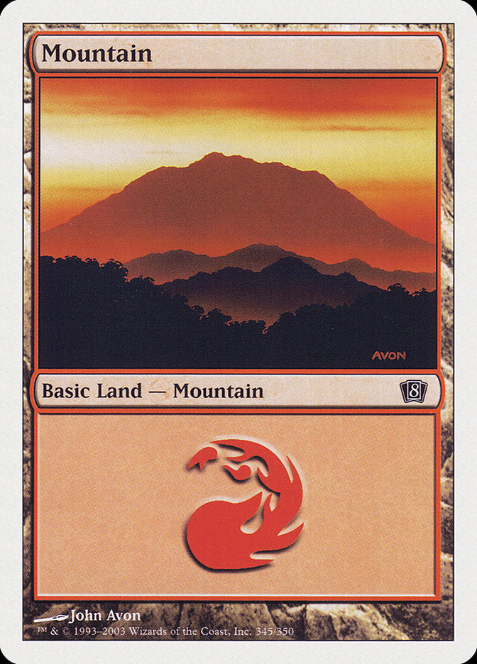 Mountain (345) [Eighth Edition] | The CG Realm