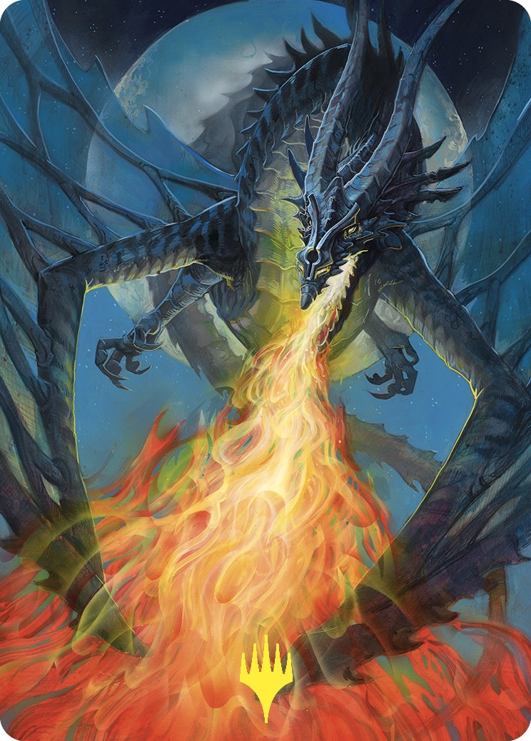 Balefire Dragon Art Card (Gold-Stamped) [Commander Masters Art Series] | The CG Realm