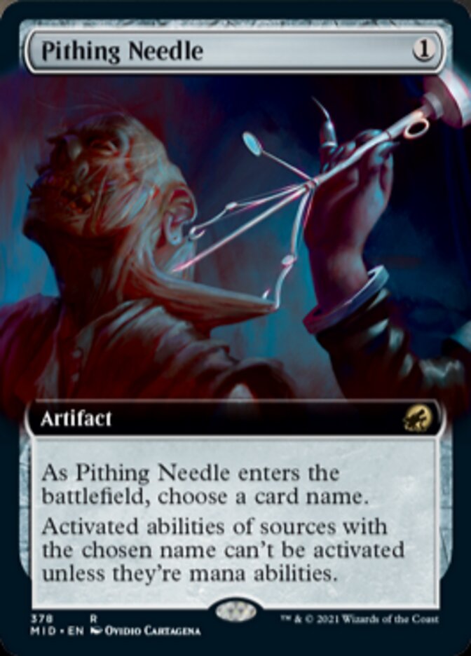 Pithing Needle (Extended Art) [Innistrad: Midnight Hunt] | The CG Realm