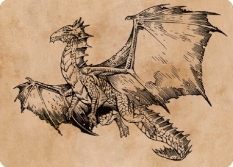 Ancient Bronze Dragon Art Card (58) [Commander Legends: Battle for Baldur's Gate Art Series] | The CG Realm