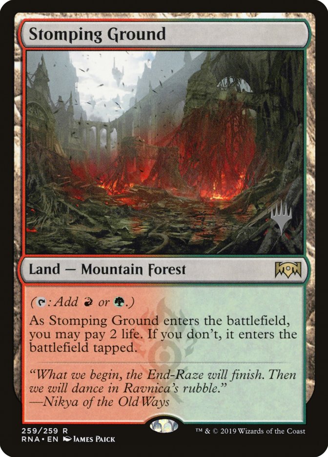 Stomping Ground (Promo Pack) [Ravnica Allegiance Promos] | The CG Realm