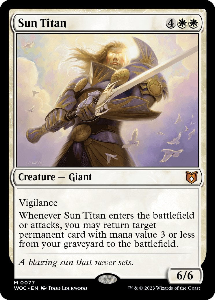 Sun Titan [Wilds of Eldraine Commander] | The CG Realm