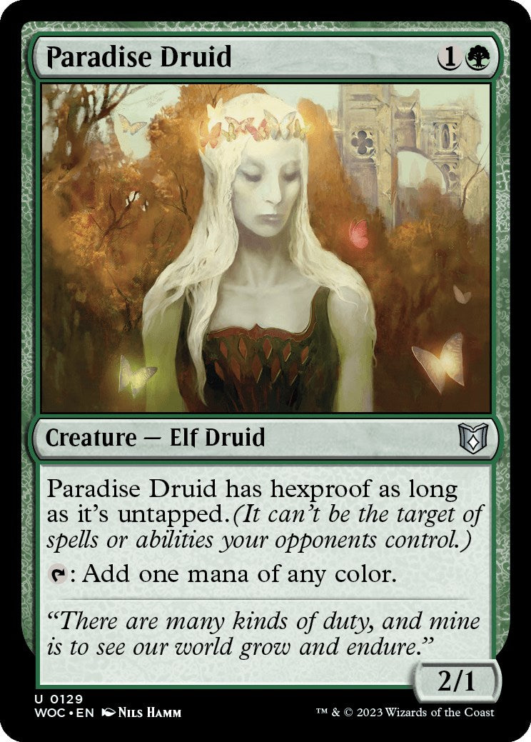 Paradise Druid [Wilds of Eldraine Commander] | The CG Realm