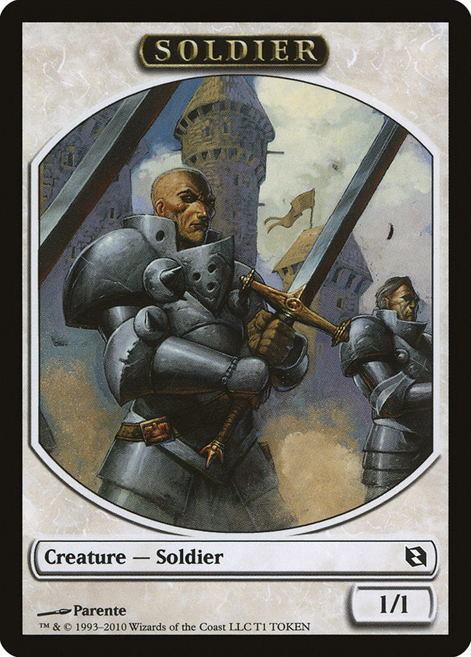 Soldier Token [Duel Decks: Elspeth vs. Tezzeret Tokens] | The CG Realm