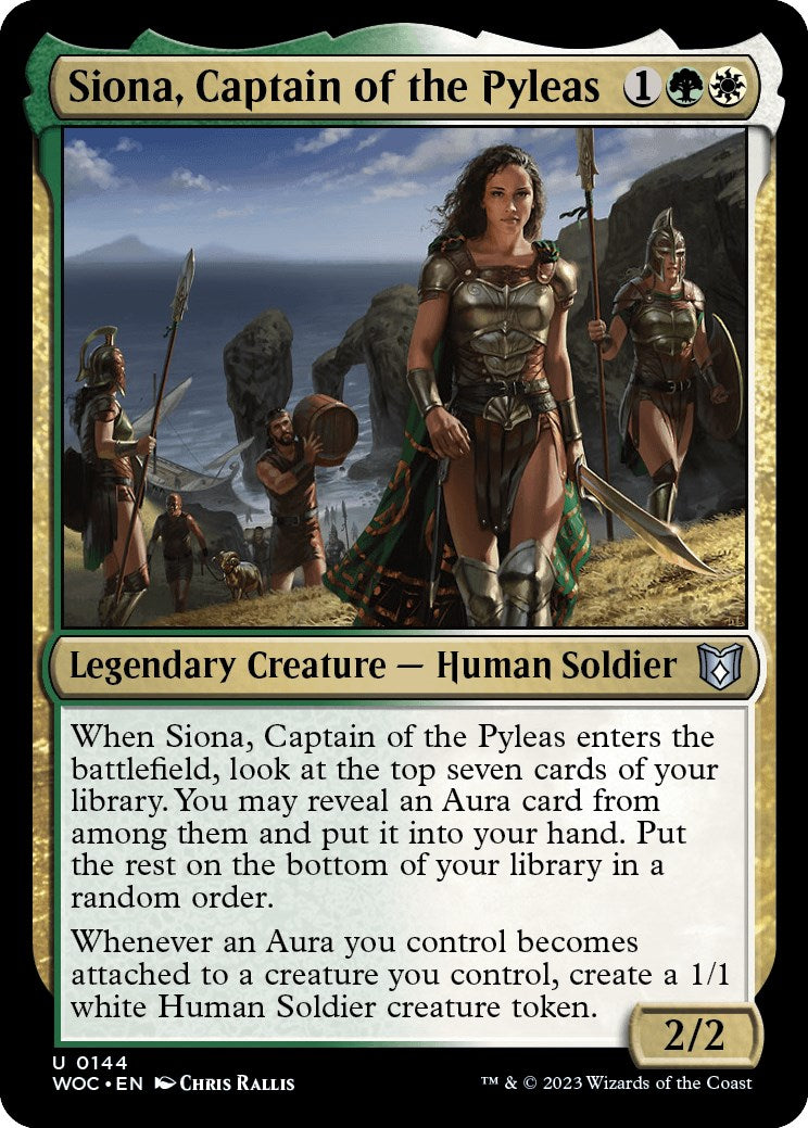 Siona, Captain of the Pyleas [Wilds of Eldraine Commander] | The CG Realm