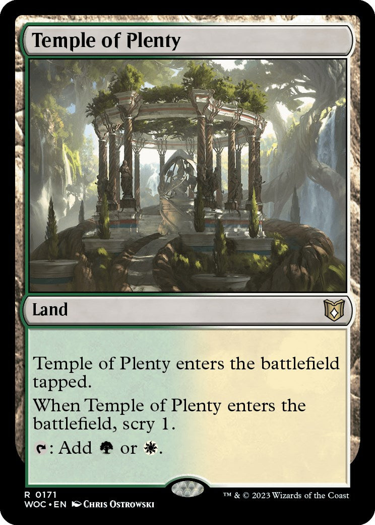 Temple of Plenty [Wilds of Eldraine Commander] | The CG Realm