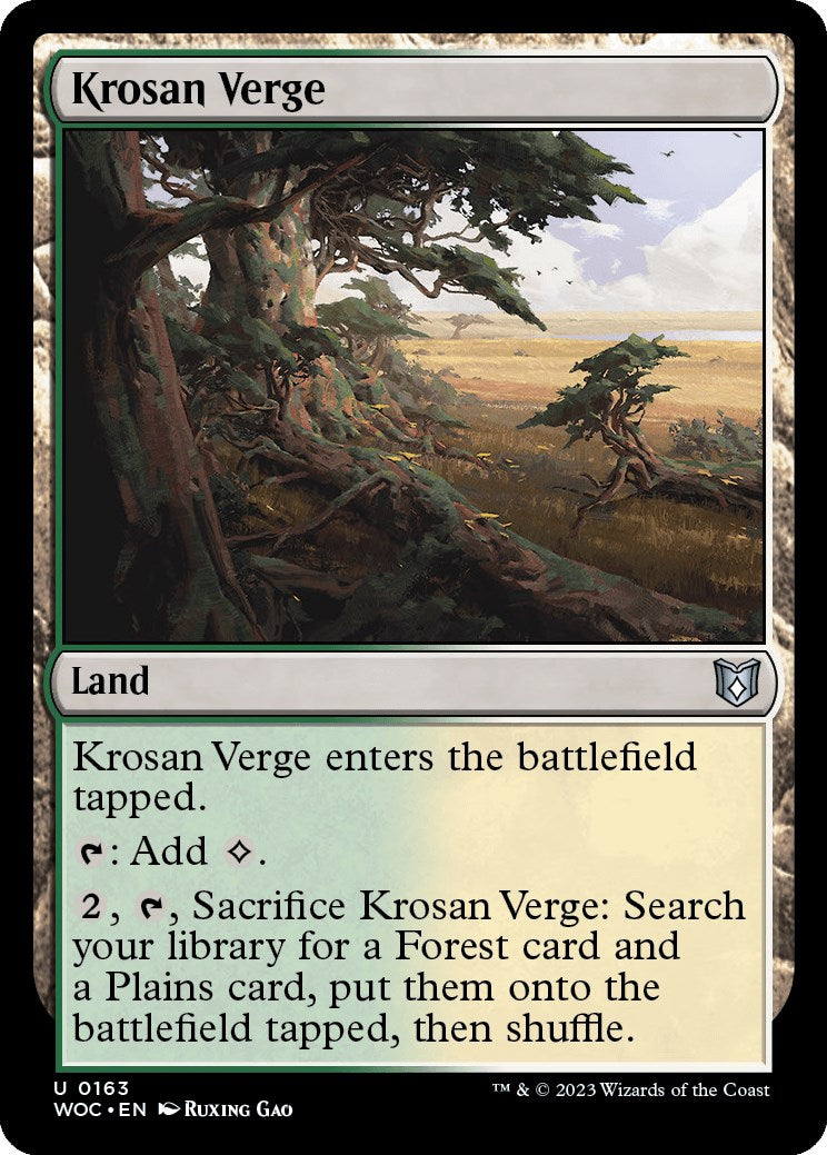 Krosan Verge [Wilds of Eldraine Commander] | The CG Realm
