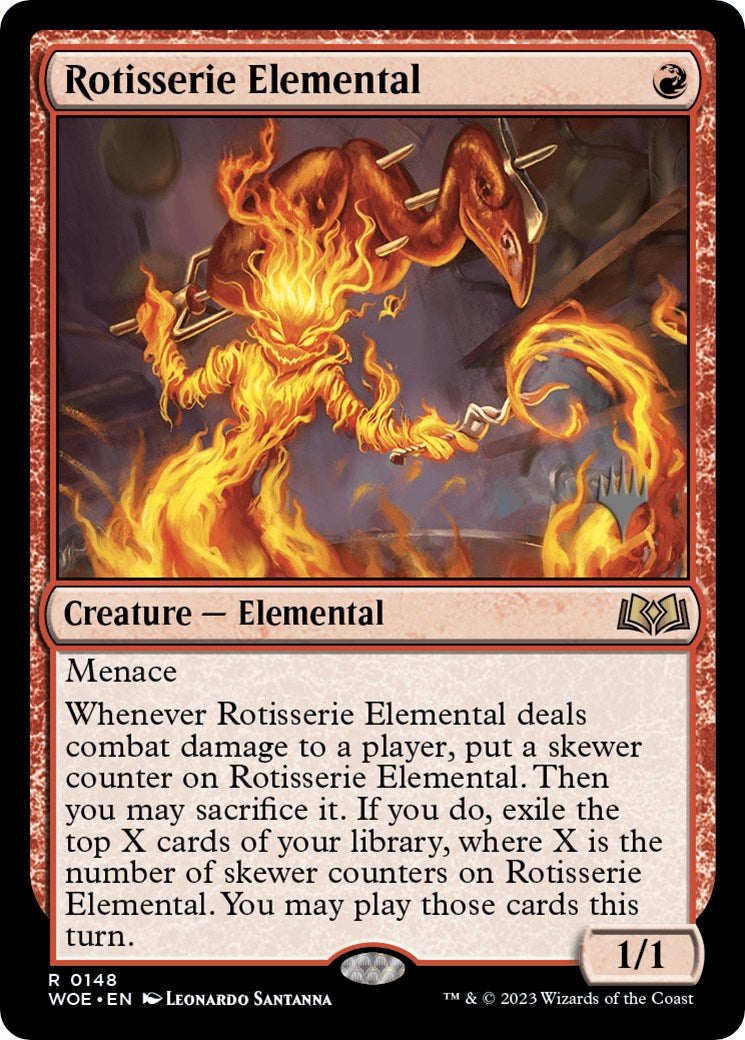 Rotisserie Elemental (Promo Pack) [Wilds of Eldraine Promos] | The CG Realm