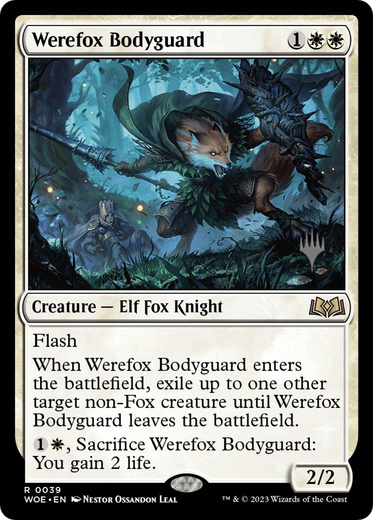 Werefox Bodyguard (Promo Pack) [Wilds of Eldraine Promos] | The CG Realm