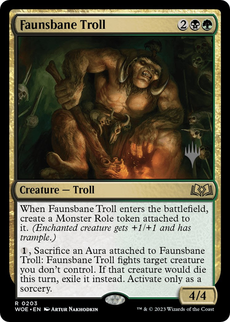 Faunsbane Troll (Promo Pack) [Wilds of Eldraine Promos] | The CG Realm