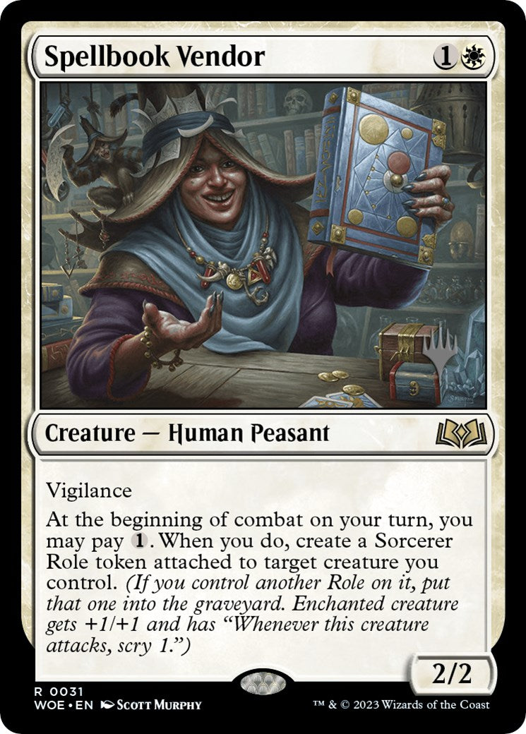 Spellbook Vendor (Promo Pack) [Wilds of Eldraine Promos] | The CG Realm