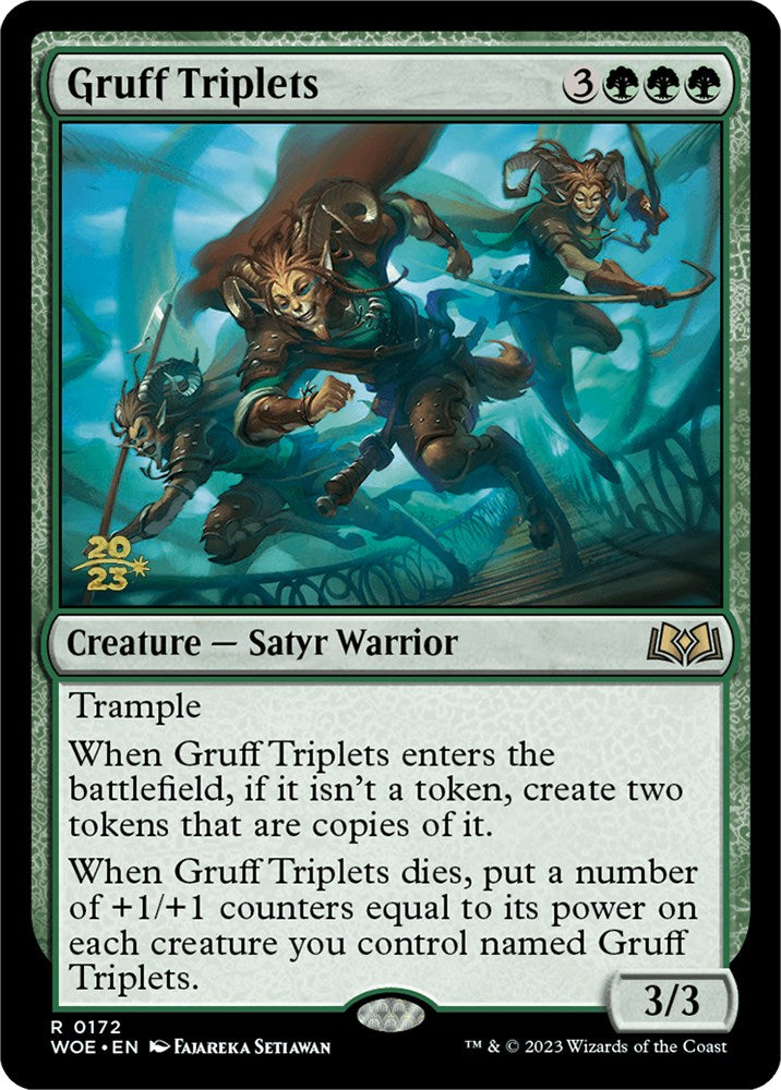 Gruff Triplets [Wilds of Eldraine Prerelease Promos] | The CG Realm