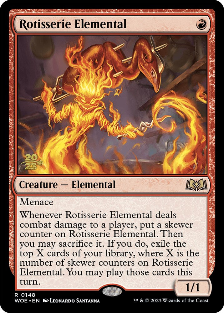 Rotisserie Elemental [Wilds of Eldraine Prerelease Promos] | The CG Realm