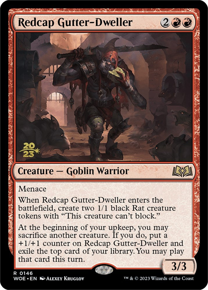 Redcap Gutter-Dweller [Wilds of Eldraine Prerelease Promos] | The CG Realm