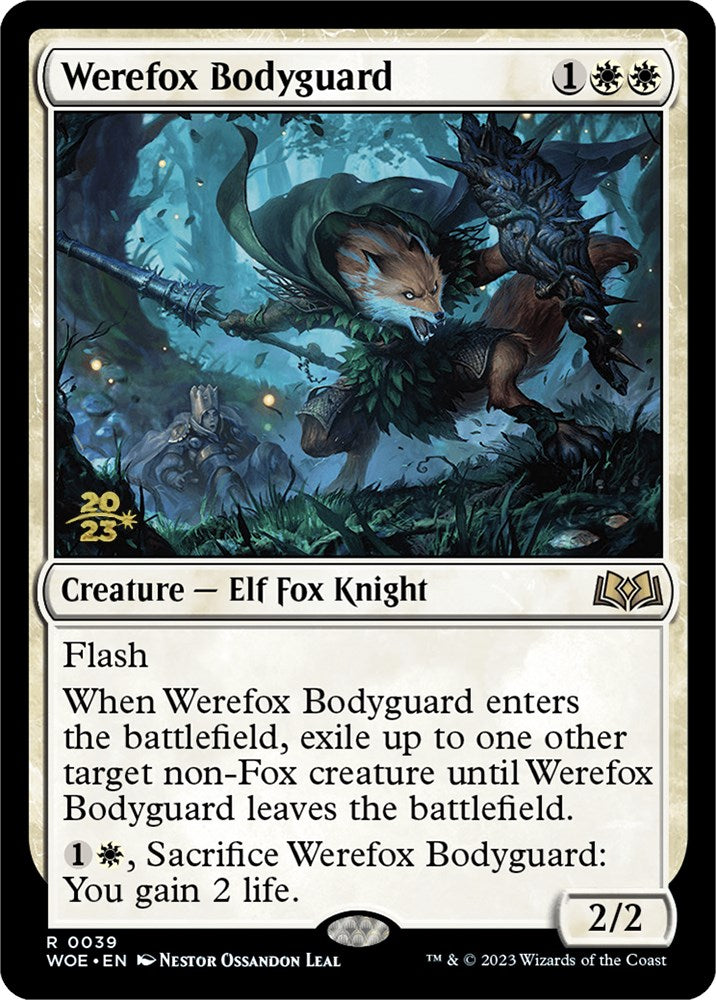 Werefox Bodyguard [Wilds of Eldraine Prerelease Promos] | The CG Realm