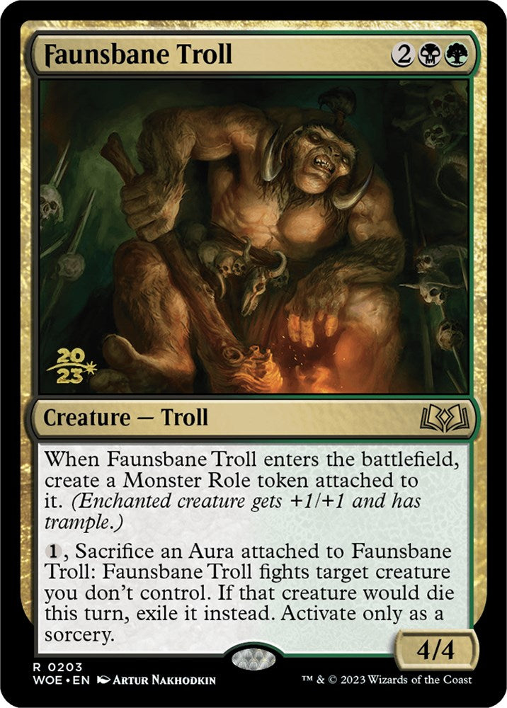 Faunsbane Troll [Wilds of Eldraine Prerelease Promos] | The CG Realm