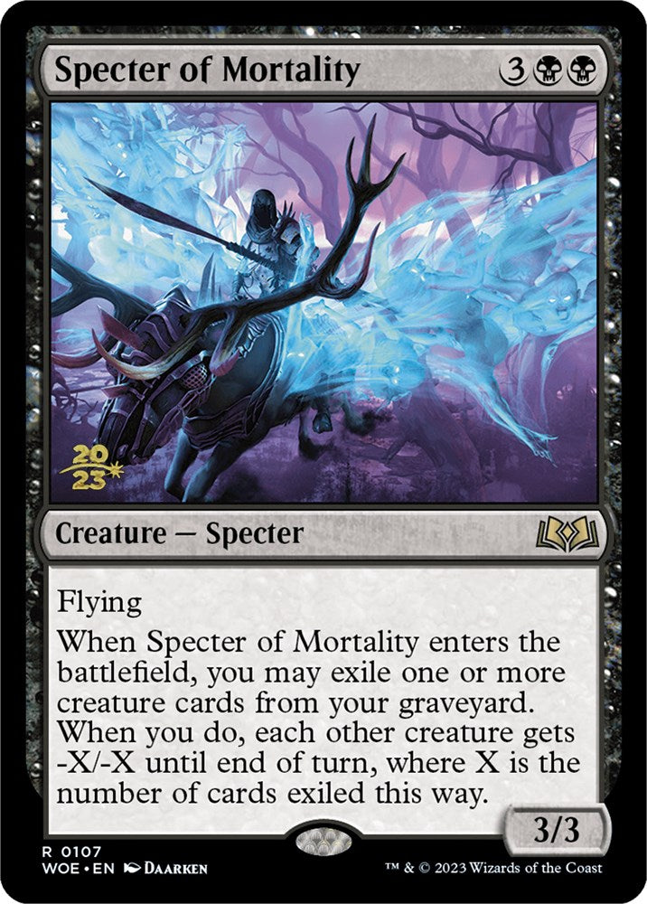 Specter of Mortality [Wilds of Eldraine Prerelease Promos] | The CG Realm