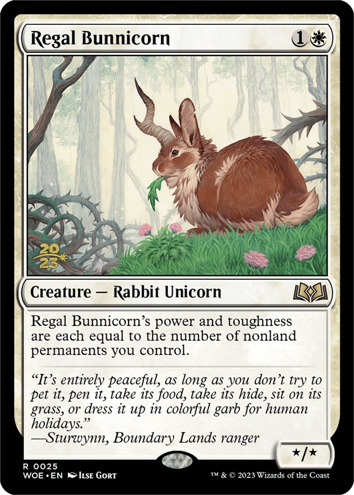 Regal Bunnicorn [Wilds of Eldraine Prerelease Promos] | The CG Realm