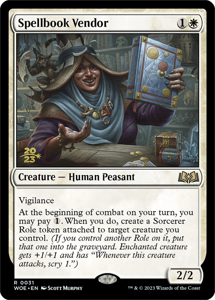 Spellbook Vendor [Wilds of Eldraine Prerelease Promos] | The CG Realm