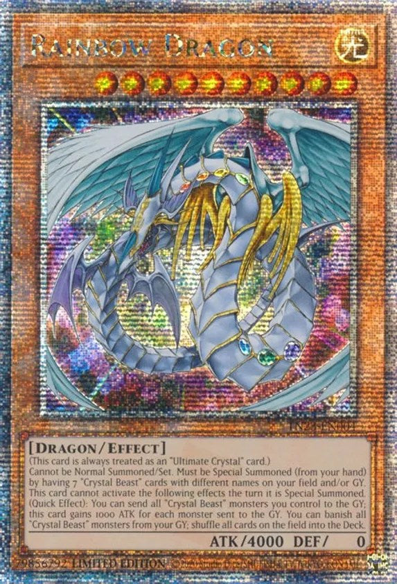 Rainbow Dragon [TN23-EN004] Quarter Century Secret Rare | The CG Realm