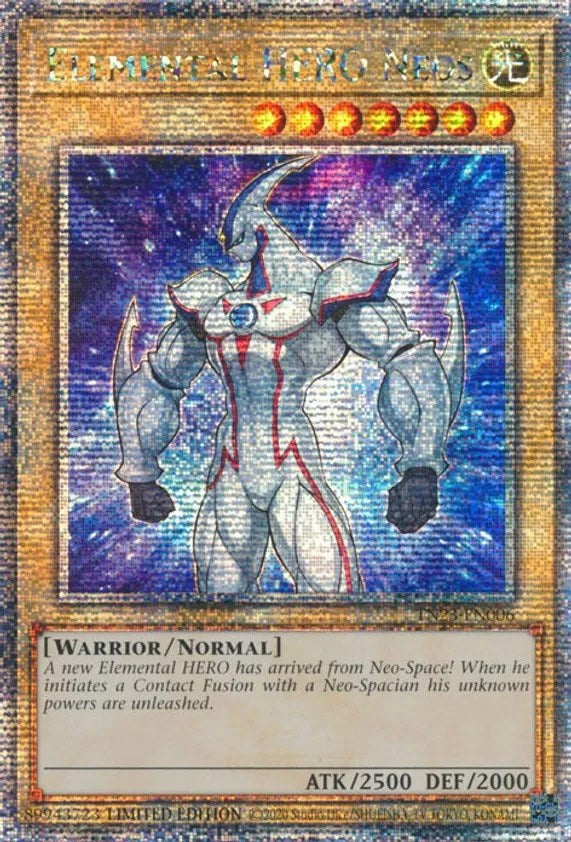 Elemental HERO Neos [TN23-EN006] Quarter Century Secret Rare | The CG Realm