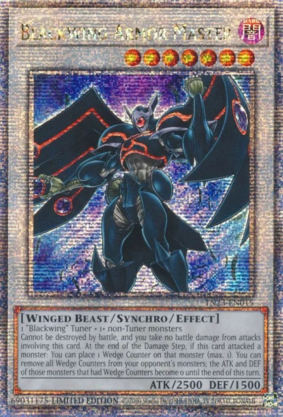 Blackwing Armor Master [TN23-EN015] Quarter Century Secret Rare | The CG Realm