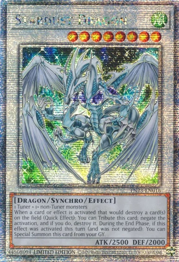 Stardust Dragon [TN23-EN016] Quarter Century Secret Rare | The CG Realm