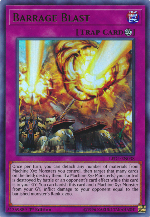 Barrage Blast [LED4-EN038] Ultra Rare | The CG Realm