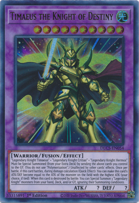 Timaeus the Knight of Destiny [DLCS-EN054] Ultra Rare | The CG Realm