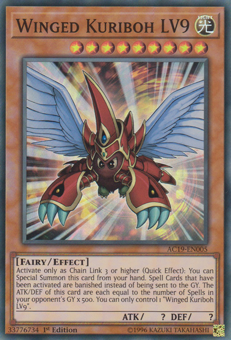 Winged Kuriboh LV9 [AC19-EN005] Super Rare | The CG Realm