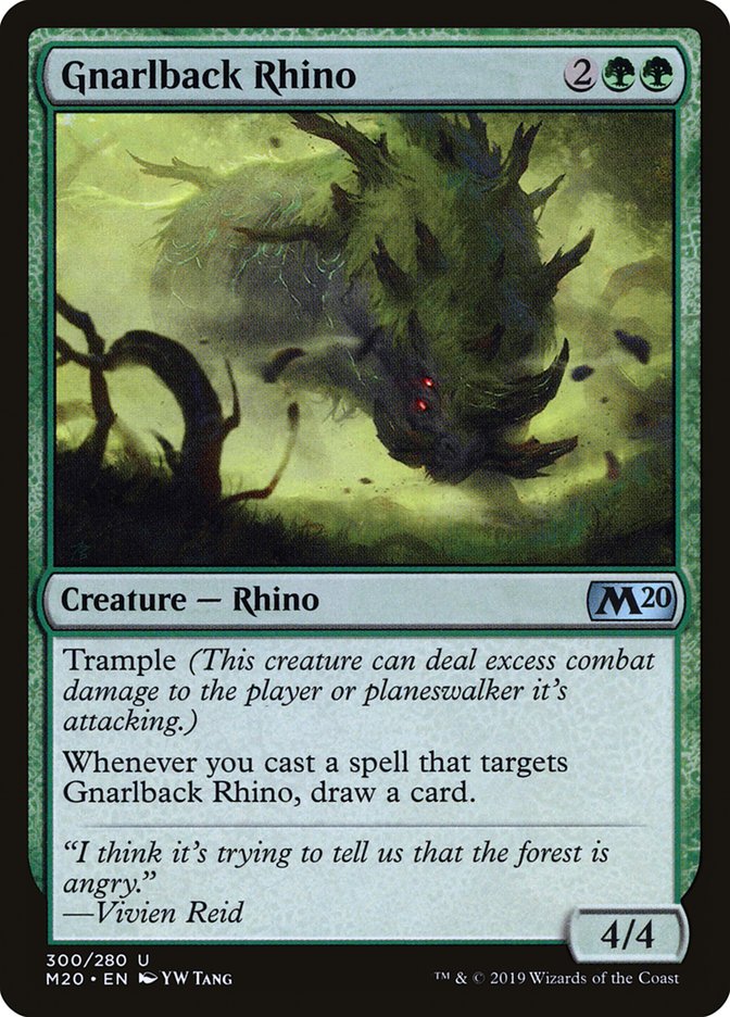 Gnarlback Rhino [Core Set 2020] | The CG Realm