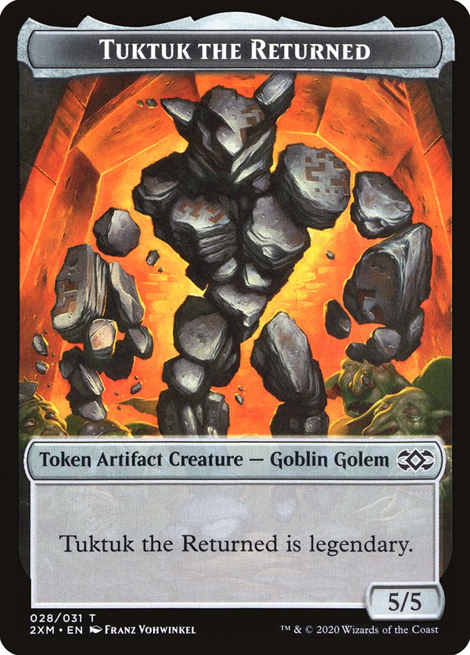 Elephant // Tuktuk the Returned Double-Sided Token [Double Masters Tokens] | The CG Realm