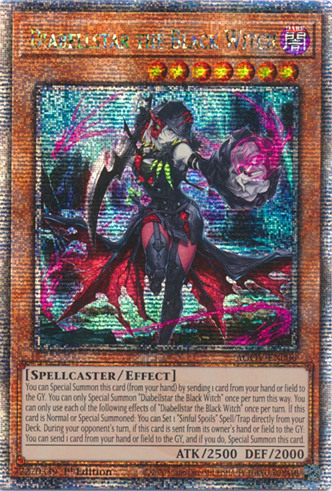 Diabellstar the Black Witch (Quarter Century Secret Rare) [AGOV-EN006] Quarter Century Secret Rare | The CG Realm