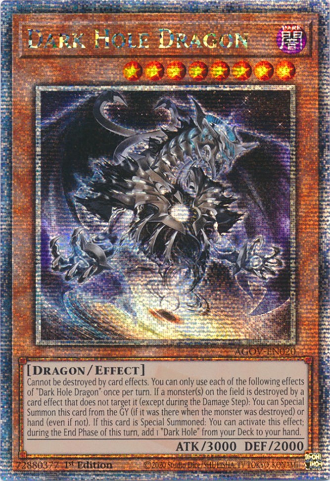 Dark Hole Dragon (Quarter Century Secret Rare) [AGOV-EN020] Quarter Century Secret Rare | The CG Realm