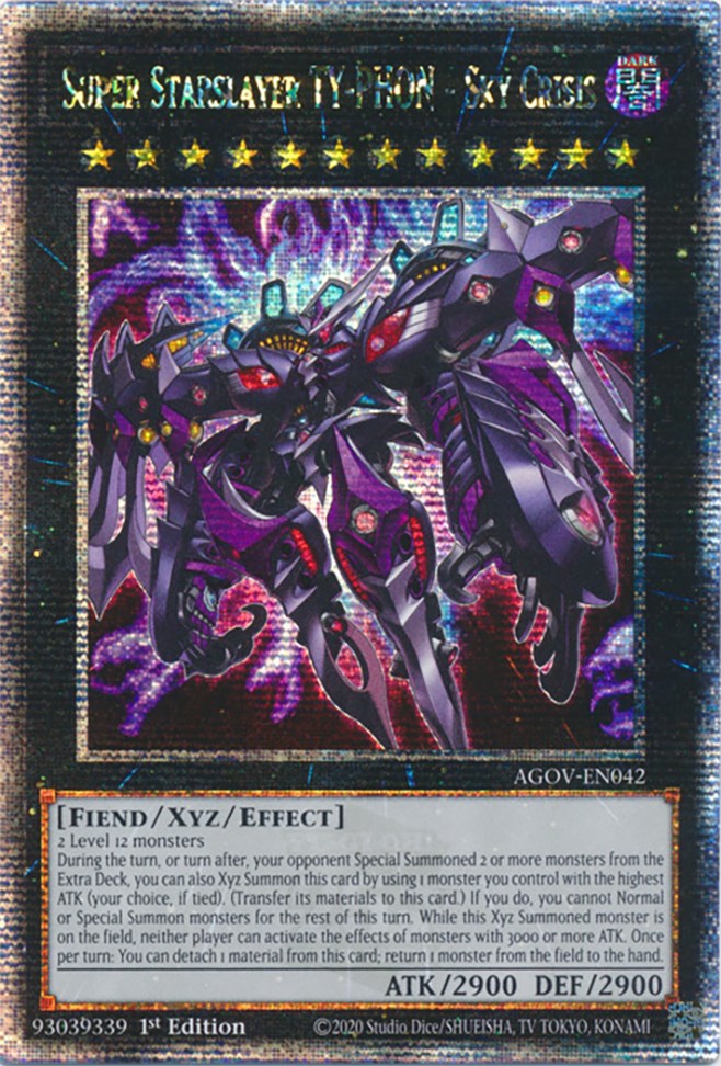 Super Starslayer TY-PHON - Sky Crisis (Quarter Century Secret Rare) [AGOV-EN042] Quarter Century Secret Rare | The CG Realm