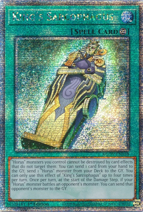 King's Sarcophagus (Quarter Century Secret Rare) [AGOV-EN058] Quarter Century Secret Rare | The CG Realm