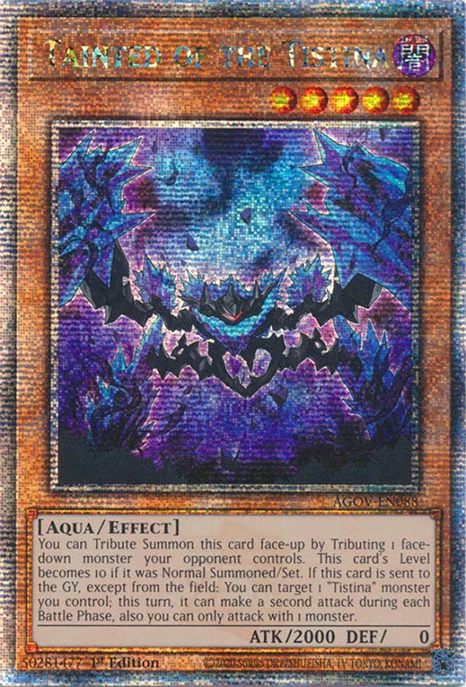 Tainted of the Tistina (Quarter Century Secret Rare) [AGOV-EN088] Quarter Century Secret Rare | The CG Realm