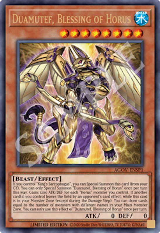 Duamutef, Blessing of Horus (AGOV-ENSP1) [AGOV-ENSP1] Ultra Rare | The CG Realm