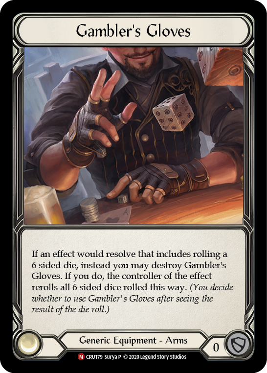 Gambler's Gloves [CRU179] (Crucible of War)  1st Edition Cold Foil | The CG Realm