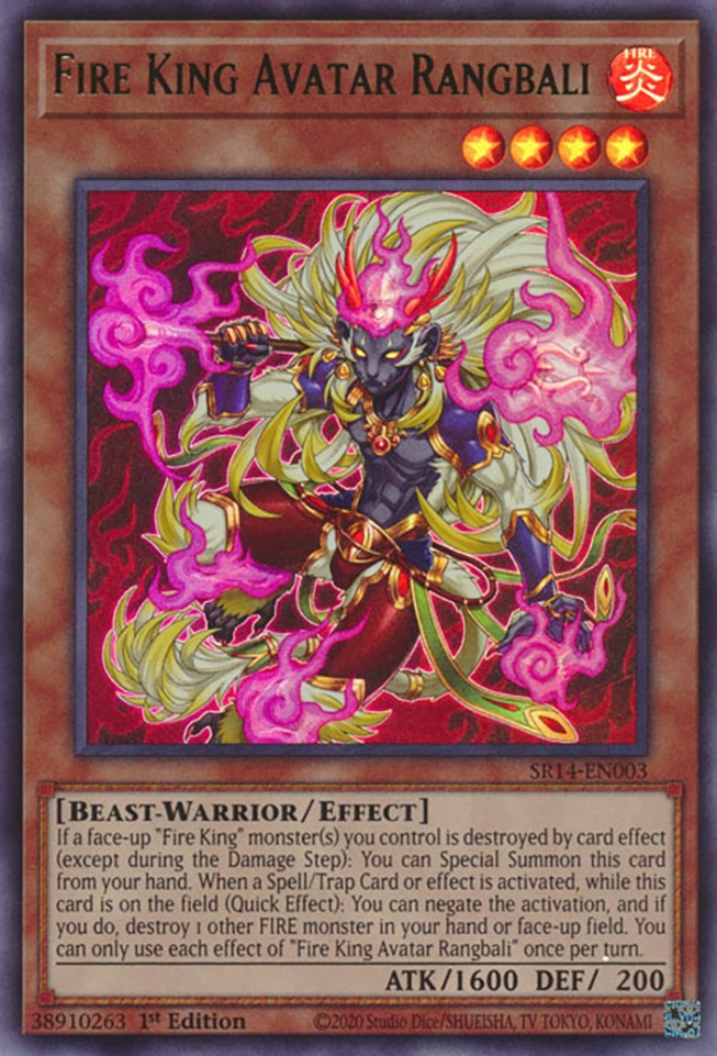 Fire King Avatar Rangbali [SR14-EN003] Ultra Rare | The CG Realm