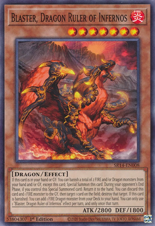 Blaster, Dragon Ruler of Infernos [SR14-EN008] Common | The CG Realm