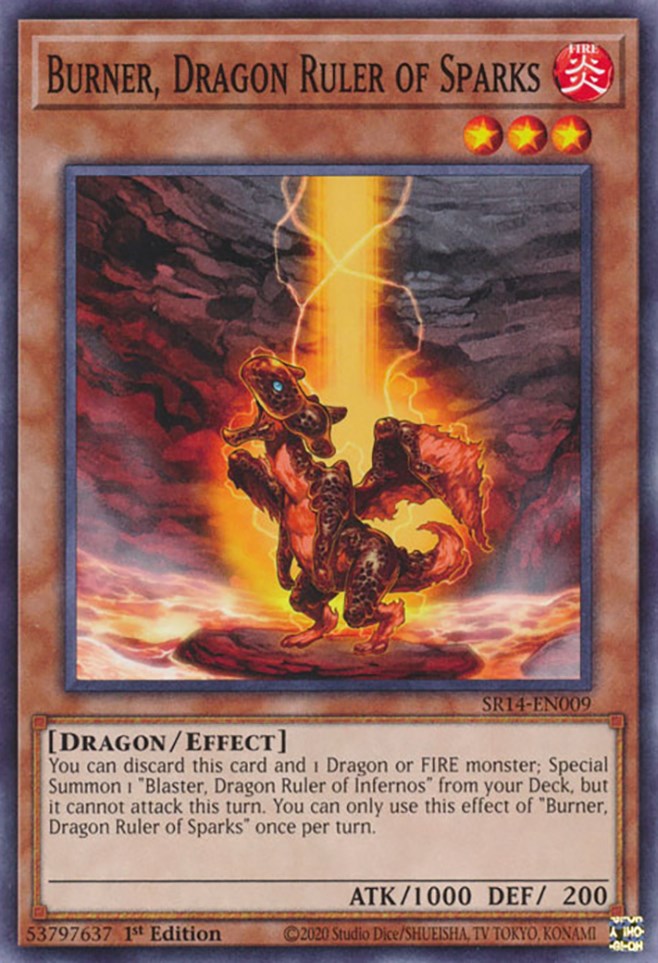 Burner, Dragon Ruler of Sparks [SR14-EN009] Common | The CG Realm