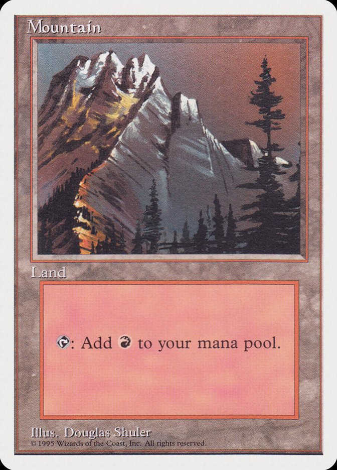 Mountain (Red Sky in the Top Right) [Rivals Quick Start Set] | The CG Realm