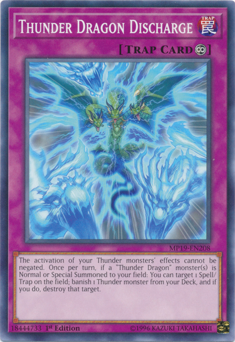 Thunder Dragon Discharge [MP19-EN208] Common | The CG Realm