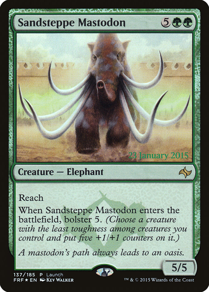 Sandsteppe Mastodon (Launch) [Fate Reforged Prerelease Promos] | The CG Realm