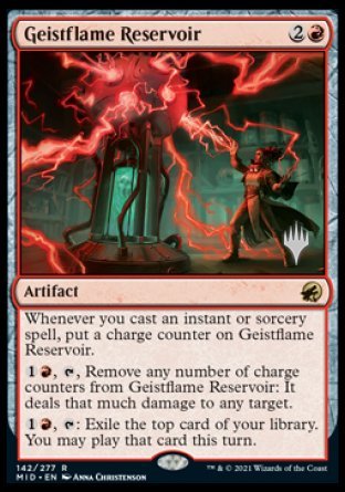 Geistflame Reservoir (Promo Pack) [Innistrad: Midnight Hunt Promos] | The CG Realm