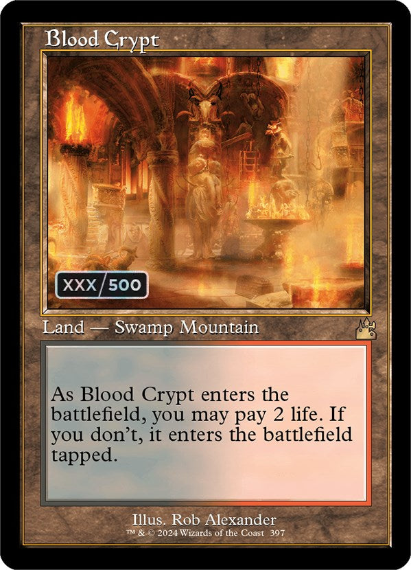 Blood Crypt (Retro) (Serialized) [Ravnica Remastered] | The CG Realm