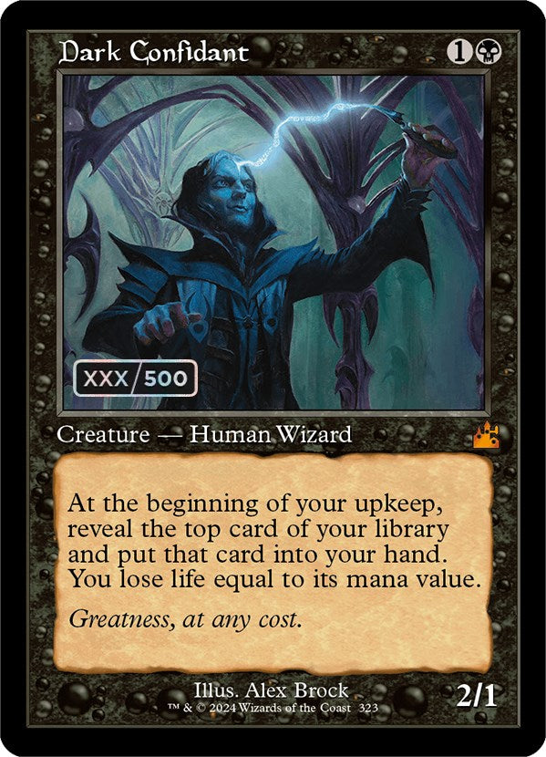 Dark Confidant (Retro) (Serialized) [Ravnica Remastered] | The CG Realm